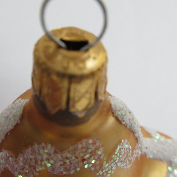 Glass Gingerbread Man Christmas Ornament Columbia Kurt Adler Hand Painted Vtg - Picture 6 of 10